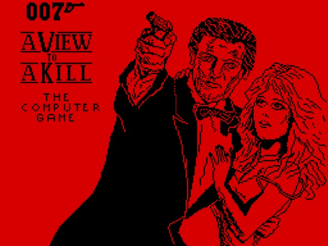 A View to a Kill title screen for ZX Spectrum